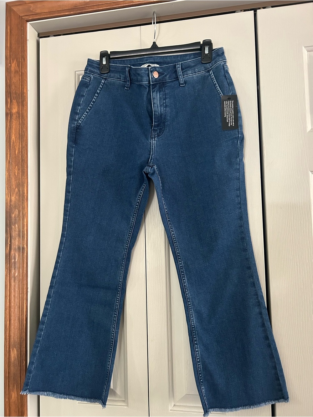Women's Dark Blue Denim Flare Jeans